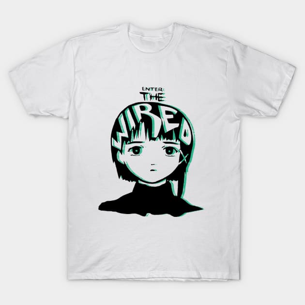 Serial Experiments Lain - Enter the Wired T-Shirt by usernamae